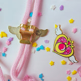 BOLO TIE | ENAMEL PIN | MOONIE HEART COMPACT